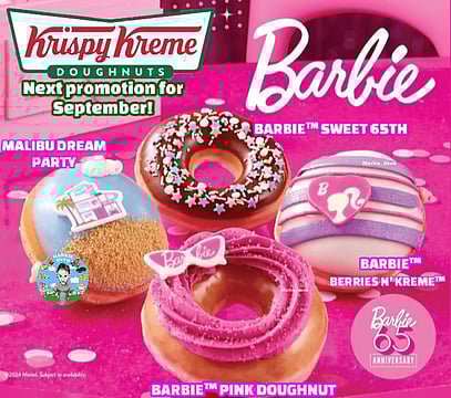 Krispy Kreme Barbie Doughnuts Celebrate Barbie s 65th Birthday With Limited Edition Sweet Treats